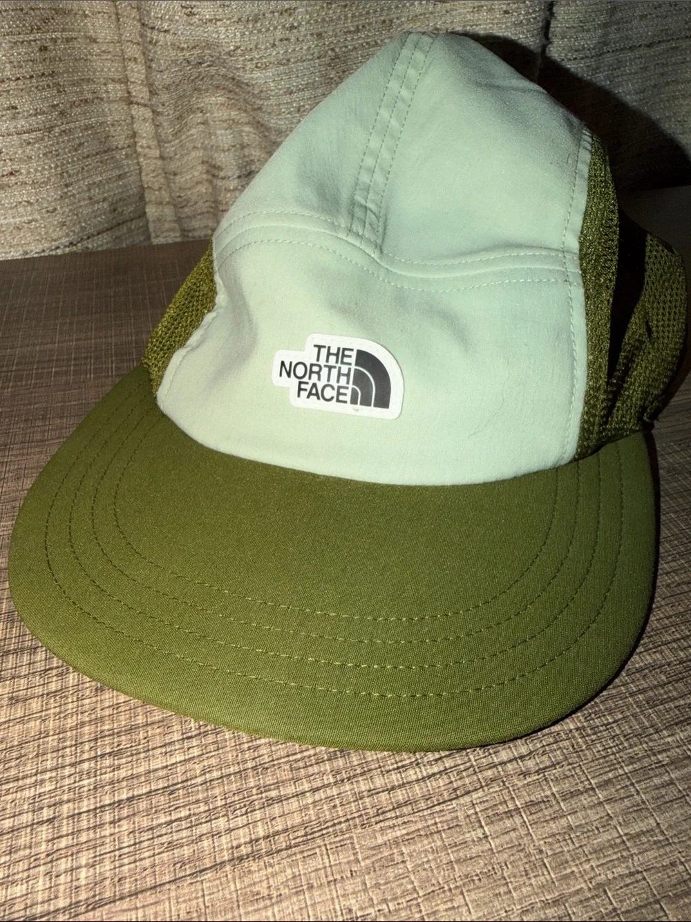 The North Face Olive Green Cream Mesh Camp Hat Cap One Size Unisex